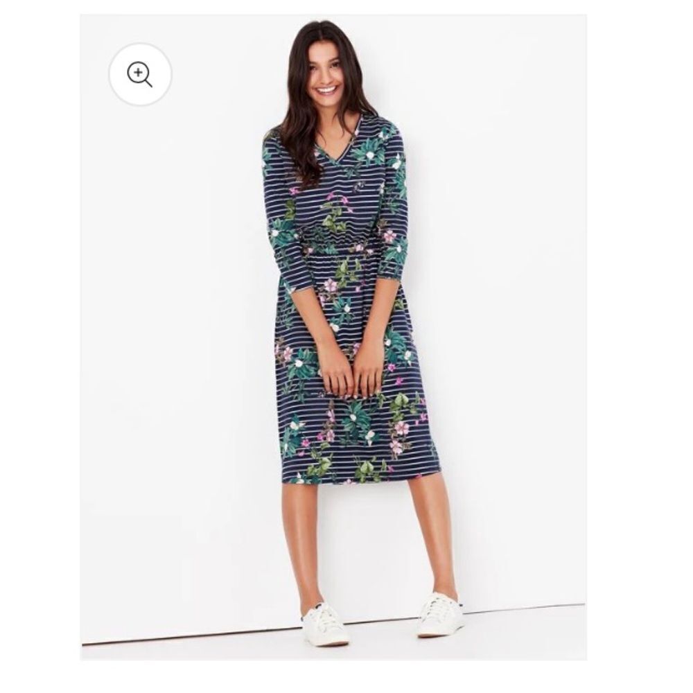 Blair Floral Striped Knit Tunic Dress